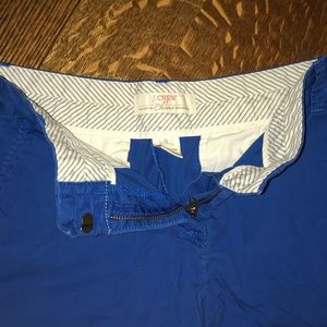 J. Crew factory shorts 4” size 6 bright blue